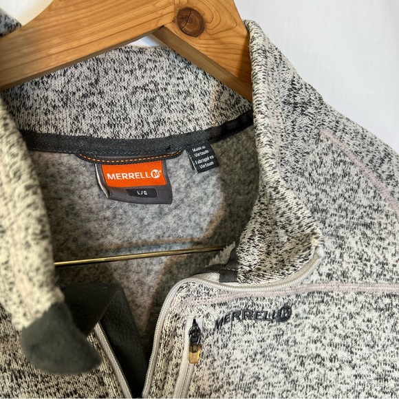 Merrell 1/4 Zip Pullover Gray Men’s Large - Picture 3 of 8